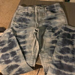 Tie-dye pants size 6 high rise